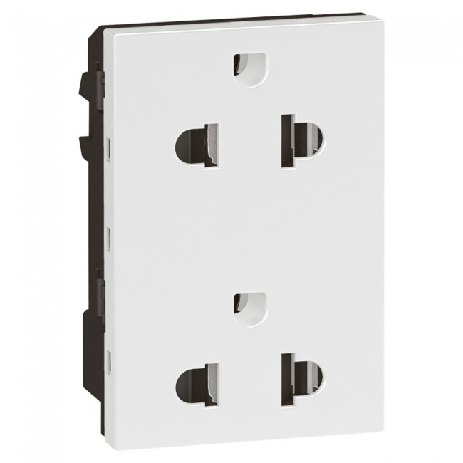 Ổ cắm đôi 3 chấu Arteor