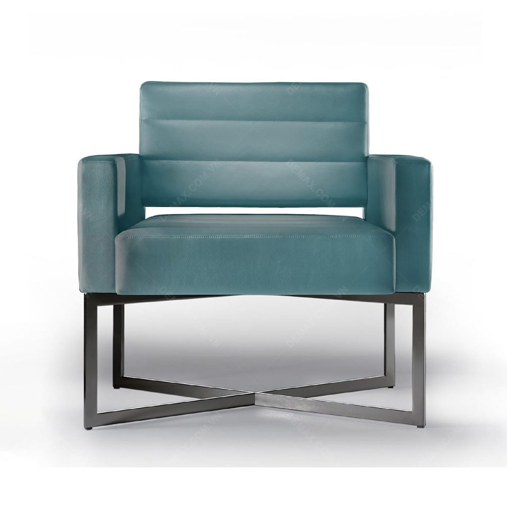 Arm Chair With Metal Base