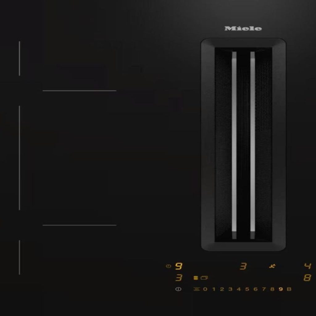 Bếp từ tích hợp máy hút mùi Miele KMDA 7473-1 FL