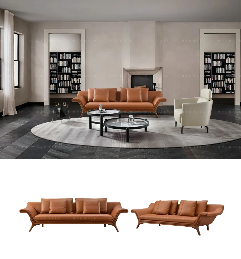 Bộ Ghế Sofa Da MyChair SF48 Cao Cấp Cho Phòng Khách