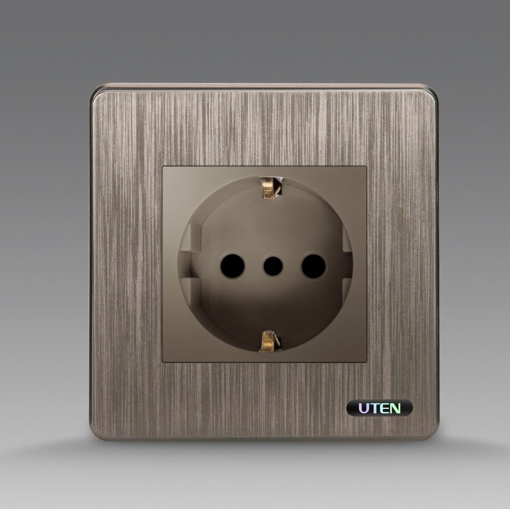 Bộ ổ cắm 2 chấu tròn schuko s400