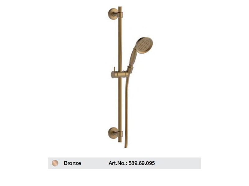 Bộ sen tay kèm thanh trượt FUSION màu Bronze Hafele 589.69.095