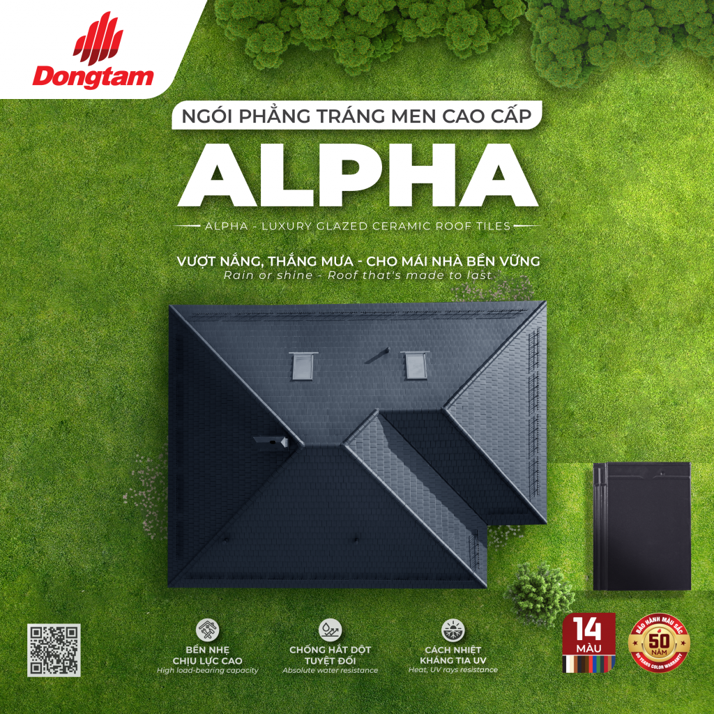 BỘ SƯU TẬP NGÓI PHẲNG TRÁNG MEN ALPHA