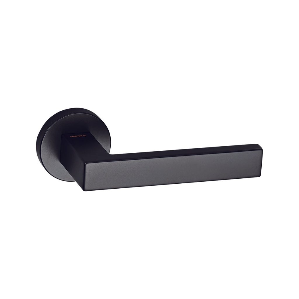 Bộ tay nắm cửa WC Hafele (không chìa) Đen mờ 499.63.637