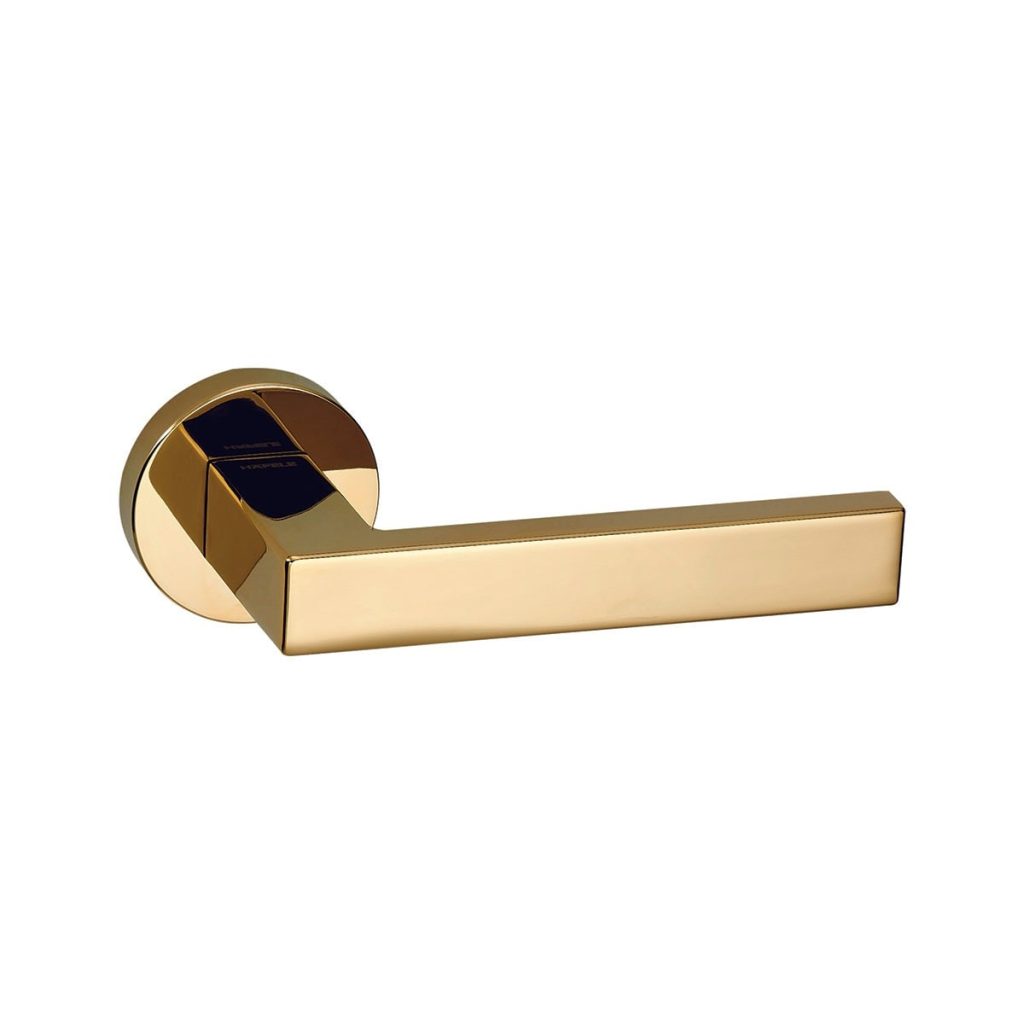 Bộ tay nắm cửa WC Hafele (không chìa) đồng bóng 499.63.639