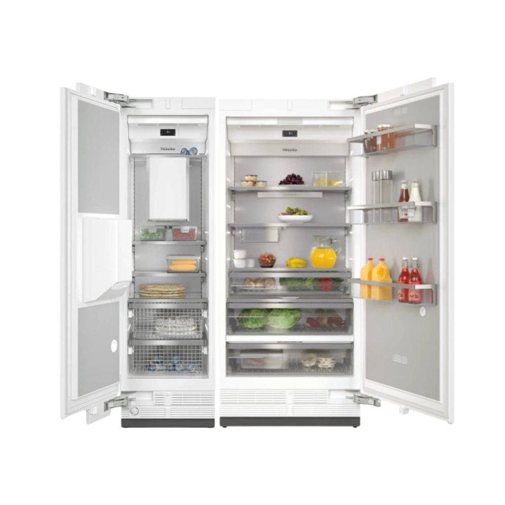 Bộ tủ lạnh kết hợp Miele MasterCool K 2902 Vi – F 2672 Vi –  Làm đá tự động & Lấy nước ngoài