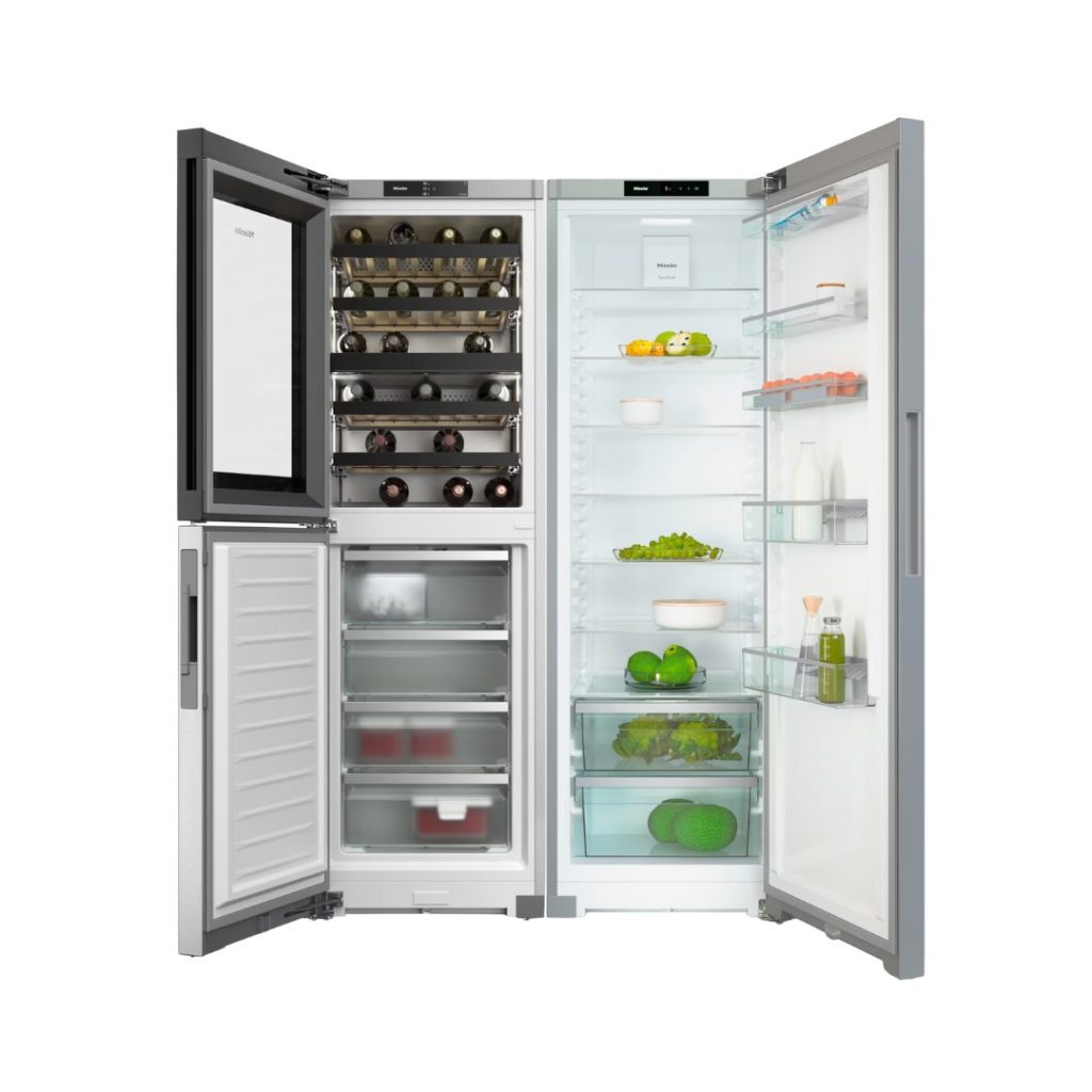 Bộ tủ lạnh – tủ rượu Miele KWNS 4784 DE – KS 4383 DD EDST – 702L