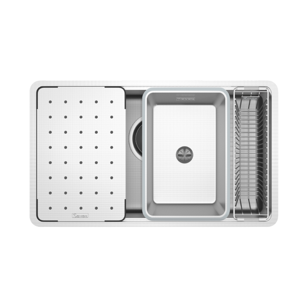 Chậu rửa bát chống xước Workstation Sink Dekor 8044SU