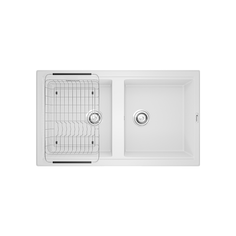 Chậu rửa bát đá Phoenix Smart 860 White Silver