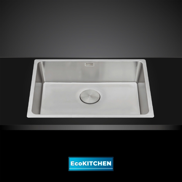 Chậu rửa chén 1 hố inox 304 kích thước 74cm – lắp âm hoặc dương EcoKitchen