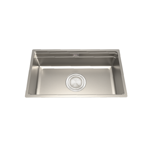 Chậu rửa chén 1 hố inox 304 linen kích thước 76cm – lắp âm hoặc dương