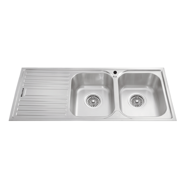 Chậu rửa chén 2 hố inox 304 kích thước 116cm
