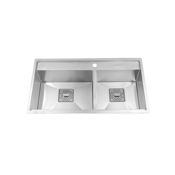 Chậu rửa chén 2 hố  inox 304 kích thước 86cm