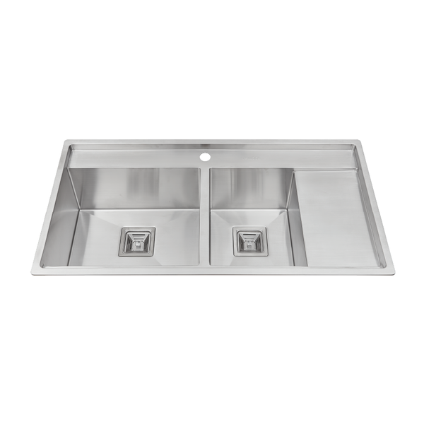 Chậu rửa chén 2 hố inox 304 kích thước 96cm
