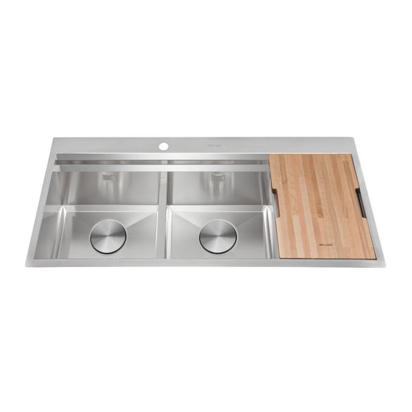 Chậu rửa chén 2 hố kích inox 304 kích thước 116cm