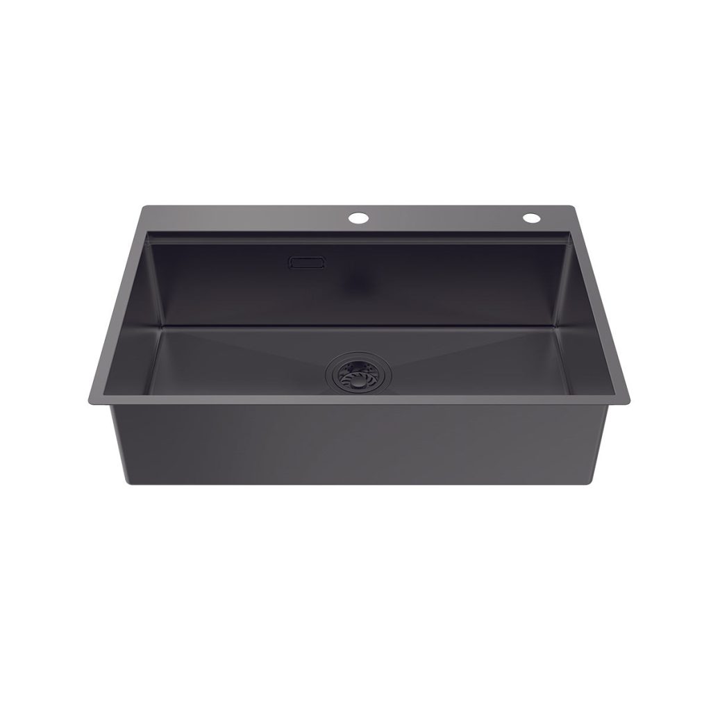 Chậu rửa chén Hafele 760mm HS25-SSN1S-7650 màu Đen 567.24.485