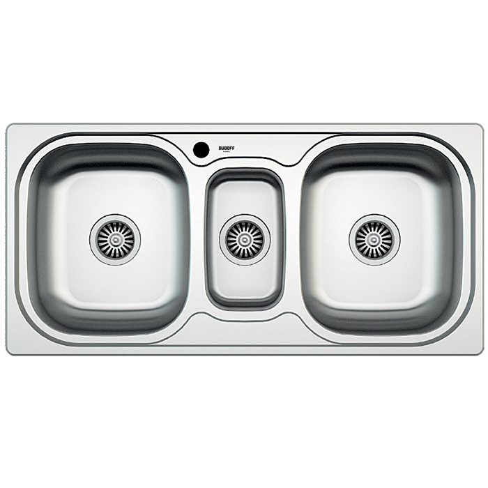 Chậu rửa Inox Magic S03-A1 kiểu 3 hộc