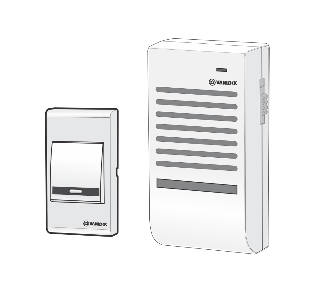 Chuông điện không dây 2 kiểu âm 220V-50HZ F108