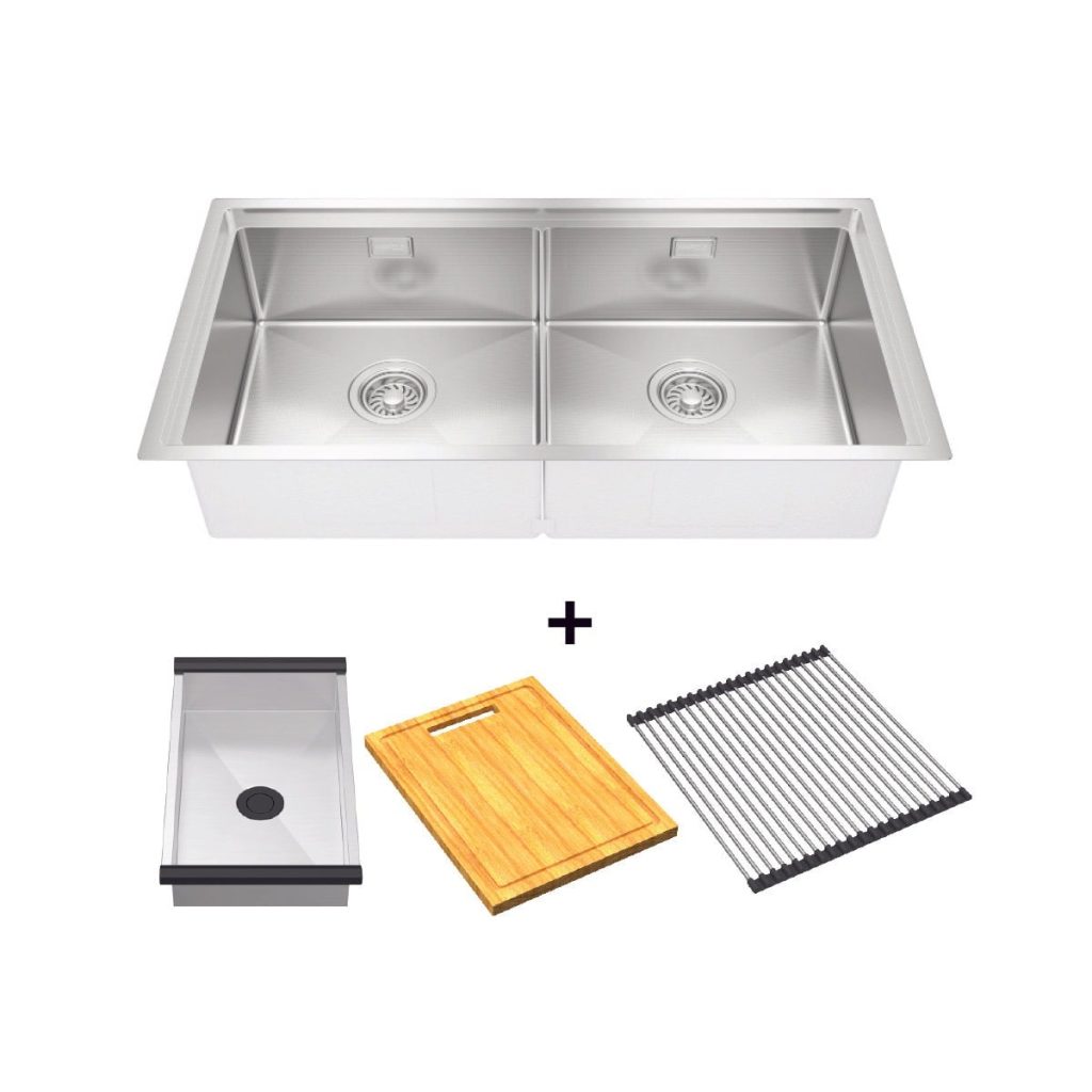Combo Chậu bếp 860mm và Phụ kiện Hafele 567.94.057