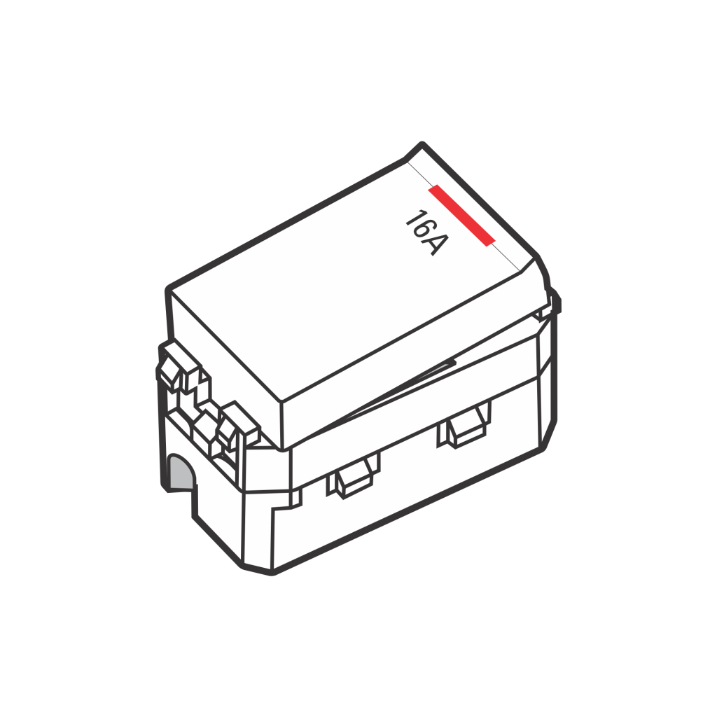 Công tắc 2 cực 16A có đèn báo S18HMD/NS