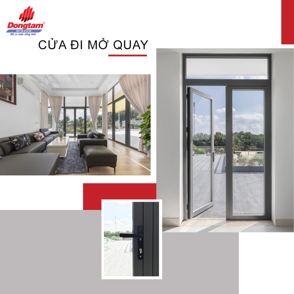 CỬA ĐI HAI CÁNH MỞ QUAY