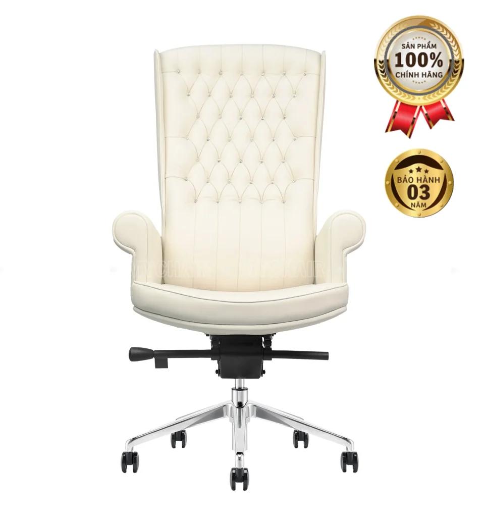 Ghế Giám Đốc Da MyChair NO31A Màu Trắng Sang Trọng