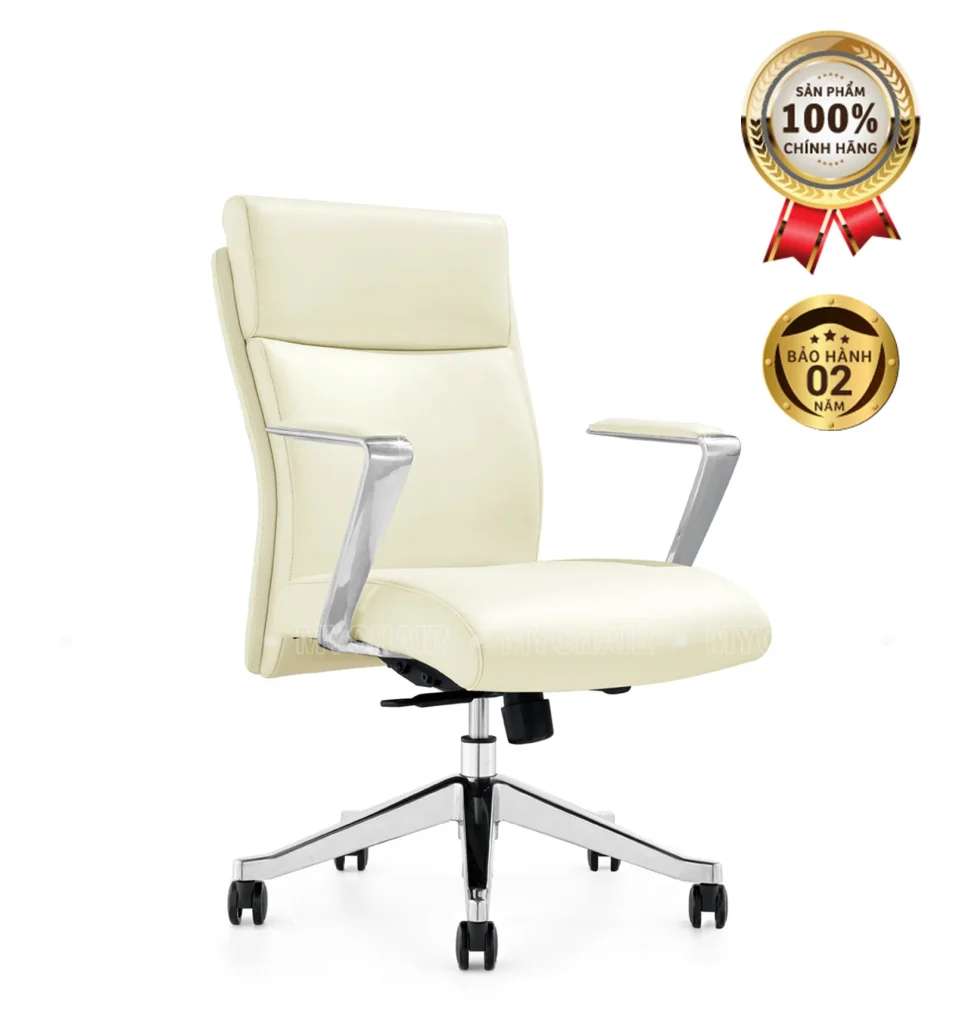 Ghế Giám Đốc MO516B Cao Cấp, Thiết Kế Da Thật 100%