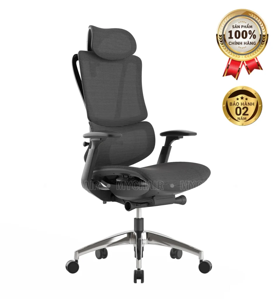 Ghế Xoay Lưới Nỉ MyChair FM203AB Chính Hãng Nhập Khẩu