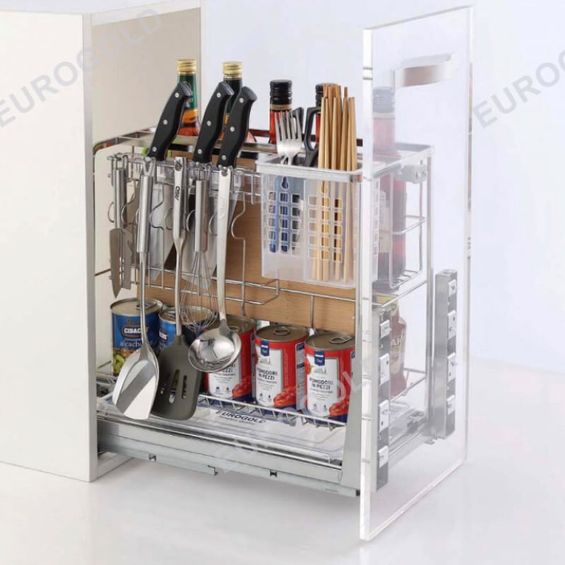 Giá Dao Thớt Nan Dẹt Inox Mờ Cao Cấp Eurogold EP40F