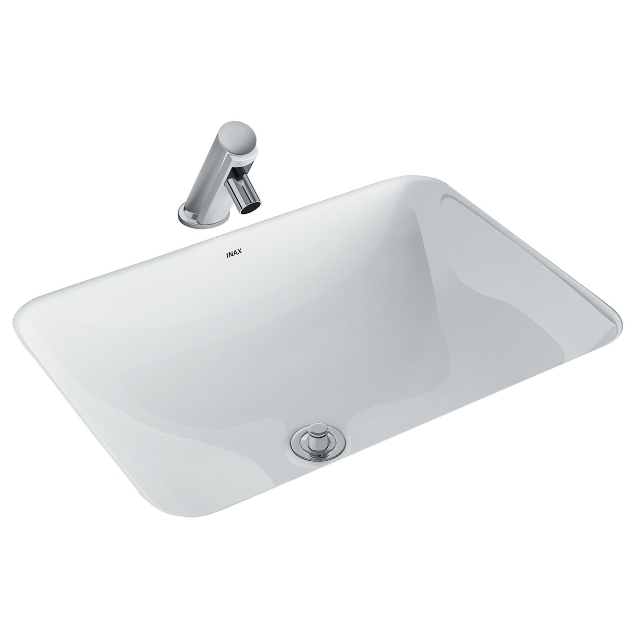 Chậu rửa lavabo Inax AL-2298V âm bàn men Aqua Ceramic