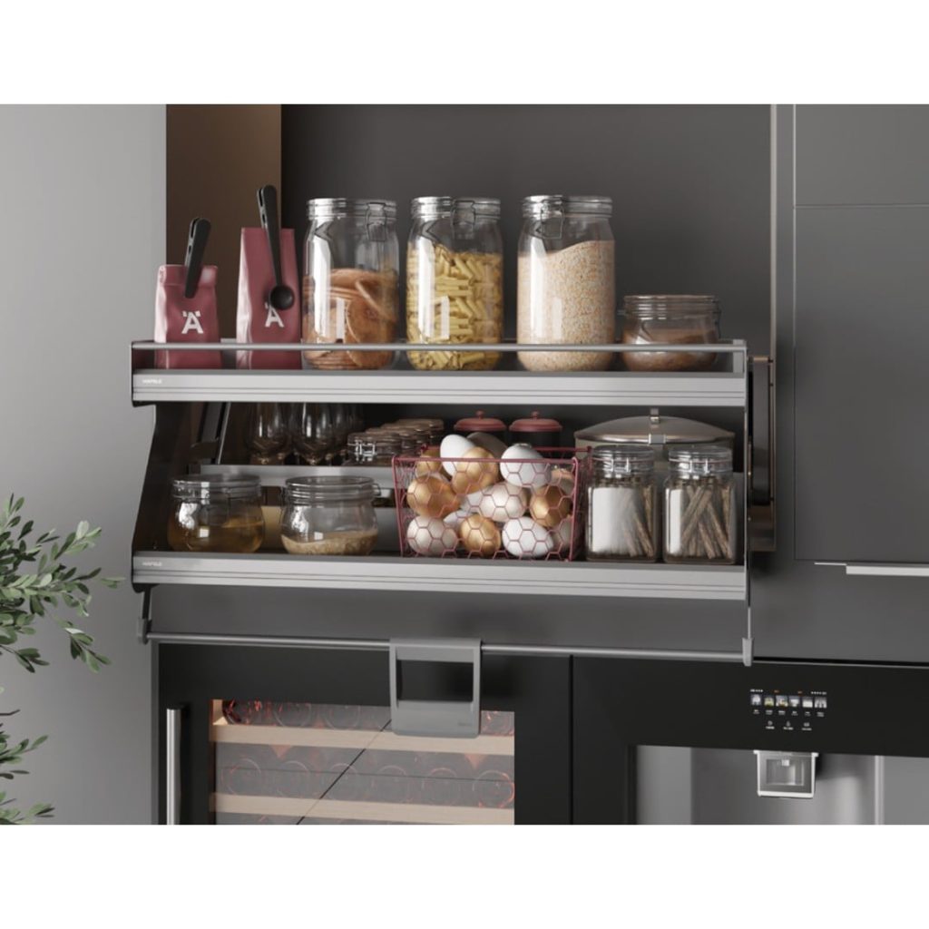 Kệ nâng hạ gia vị Hafele iMove 700mm – 2 tầng 504.68.375