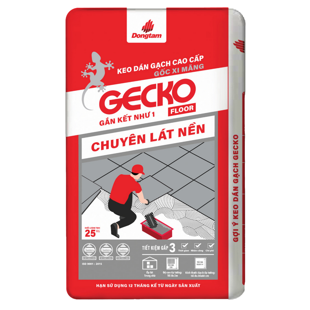KEO DÁN GẠCH GECKO FLOOR - CHUYÊN LÁT NỀN - BAO 25KG