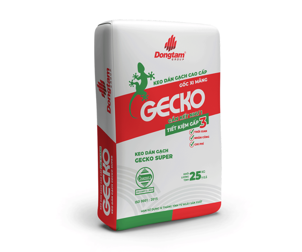 KEO DÁN GẠCH GECKO SUPER – CHUYÊN LÁT HỒ BƠI – BAO 25KG