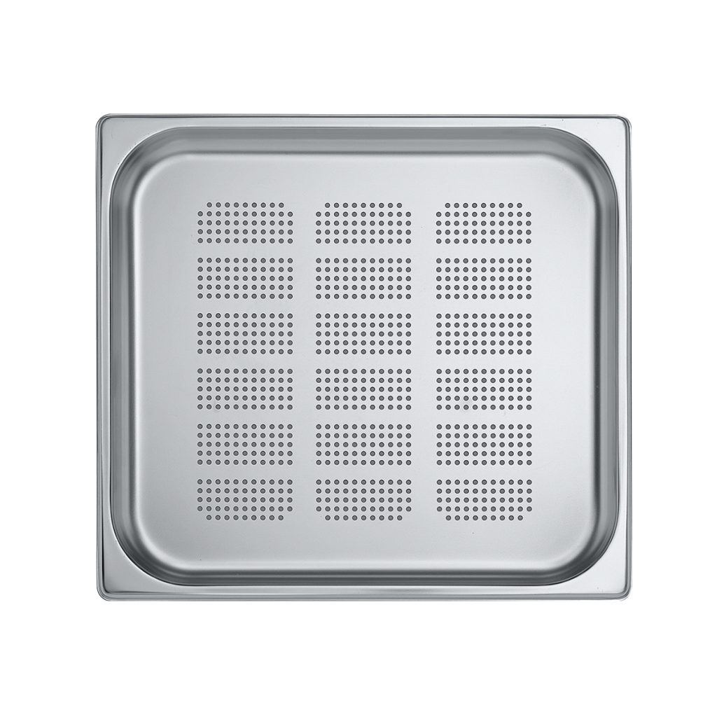 Khay Inox dạng rổ có lỗ thoát nước FS GNT P 2/3