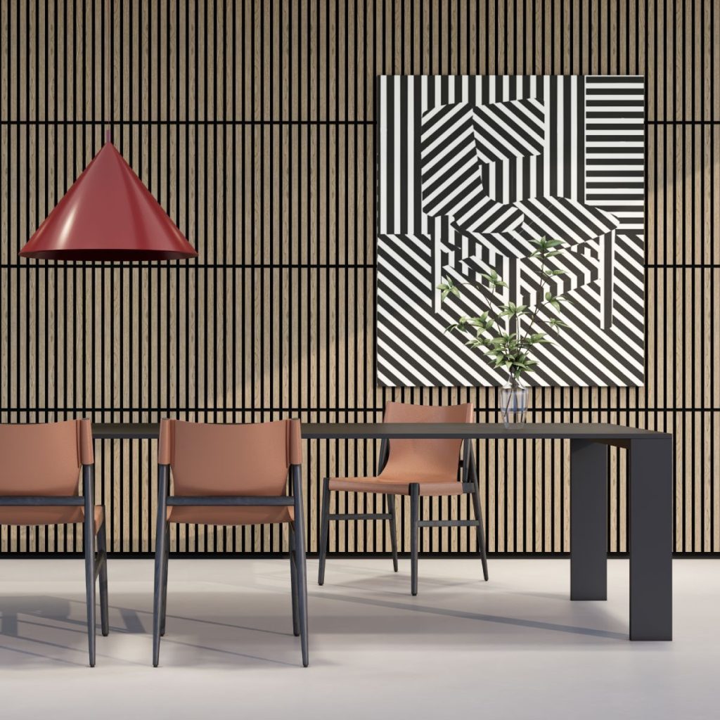 Lam sóng tiêu âm Walldi WA011 Natural Walnut 2′