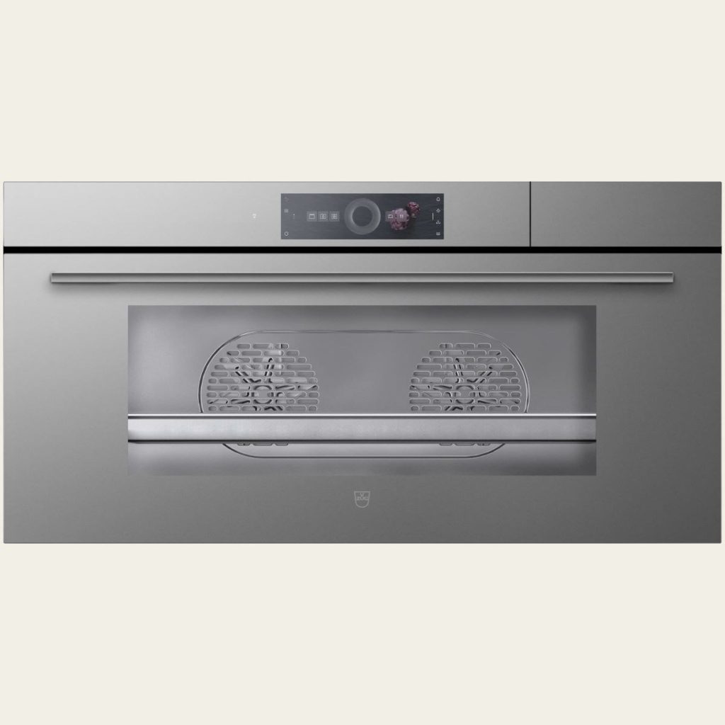 Lò hấp kết hợp nướng Vzug CombiSteamer V6000 45L Grand- Màu bạch kim