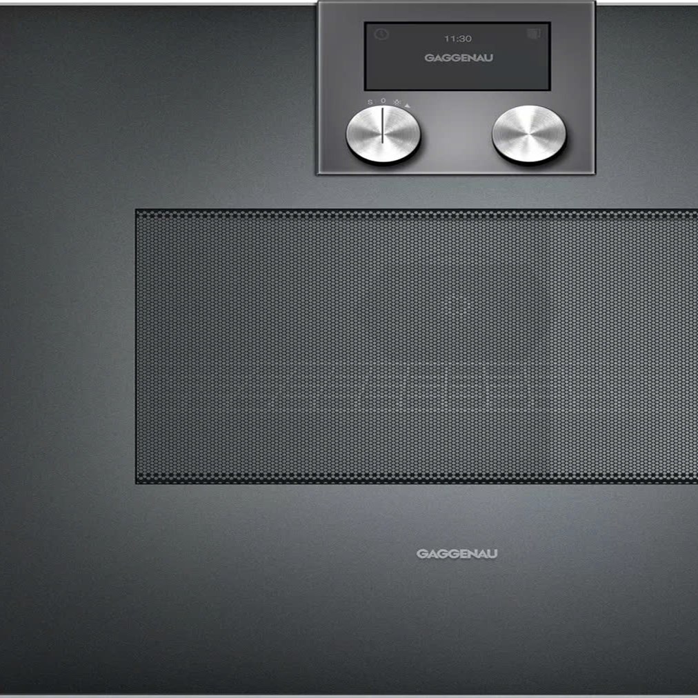 Lò nướng kết hợp vi sóng âm tủ Gaggenau BM450100 400 series-Thép không gỉ-50L -Bản lề cửa bên phải