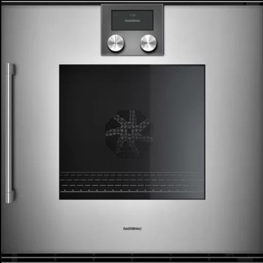 Lò Nướng Series 200 Gaggenau BOP210112 – Bản lề phải, Màu Metallic