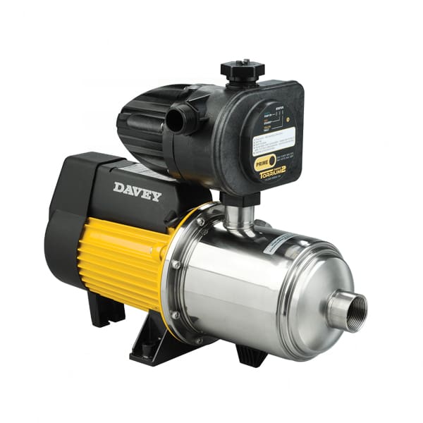 Máy bơm tăng áp điện tử đa tầng cánh inox Davey HM60-10T 1.3HP 220V + Torrium