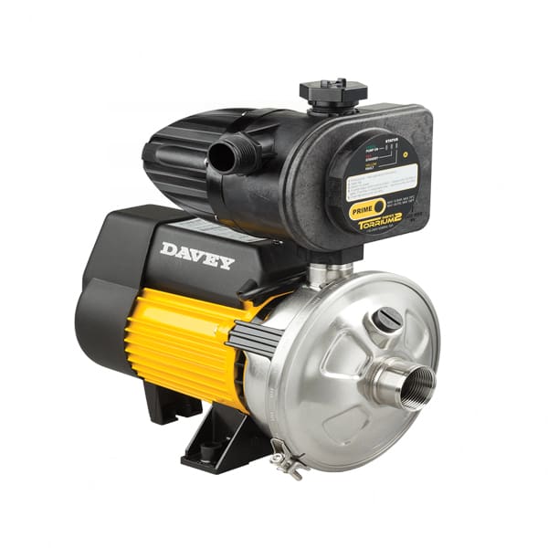 Máy bơm tăng áp điện tử đầu inox Davey HP65-06T 0.8HP 220V + Torrium