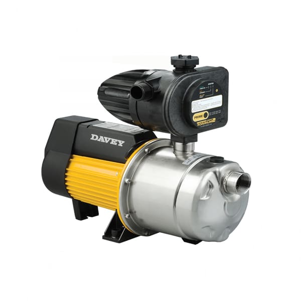 Máy bơm tăng áp điện tử đầu inox tự mồi Davey HS50-06T 0.8HP 220V + Torrium