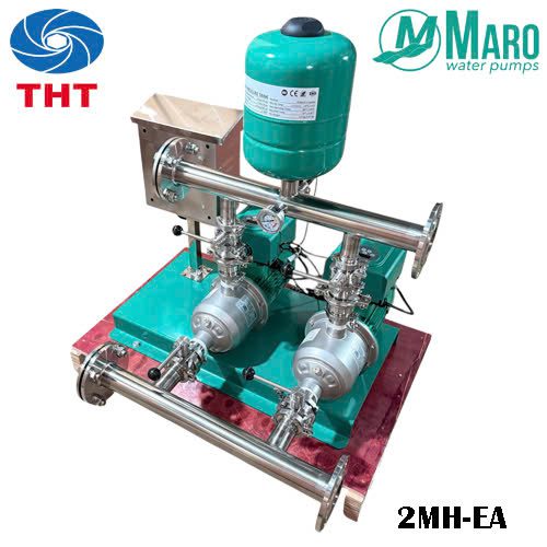 Máy bơm tăng áp kép đa tầng cánh Inox MARO 2MH-405EA