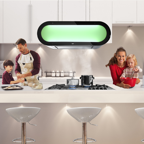 Máy hút mùi đảo kết hợp trang trí Alexa 90SGB