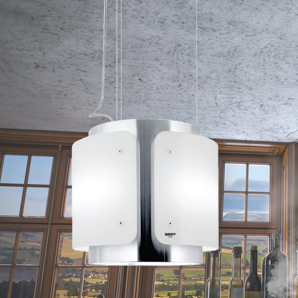 Máy hút mùi đảo kết hợp trang trí Dessy 40W