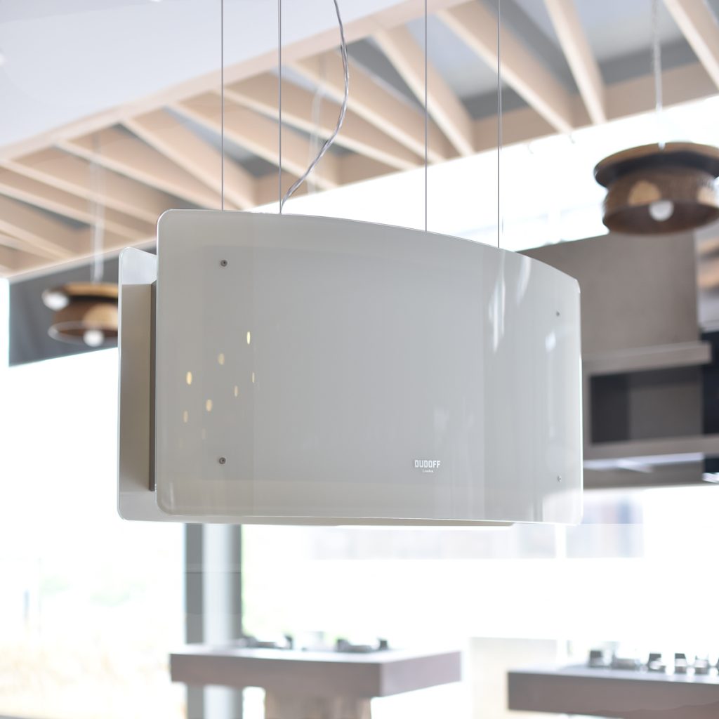 Máy hút mùi đảo kết hợp trang trí Ideal 70W