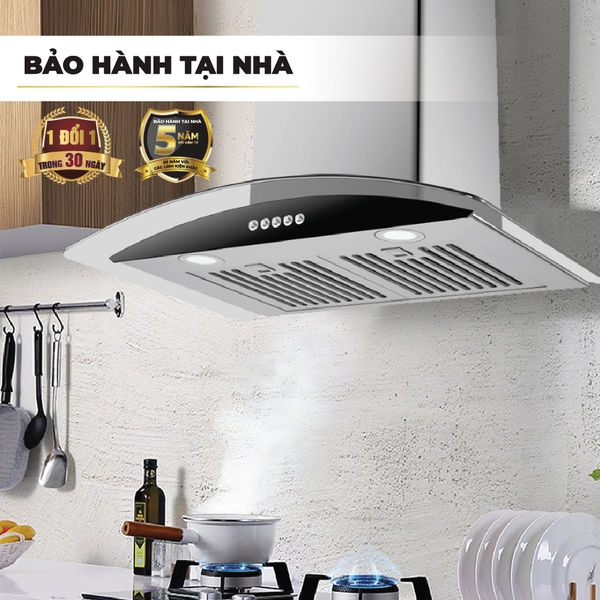 Máy hút mùi kính cong 70cm Nagakawa NKCH12M70