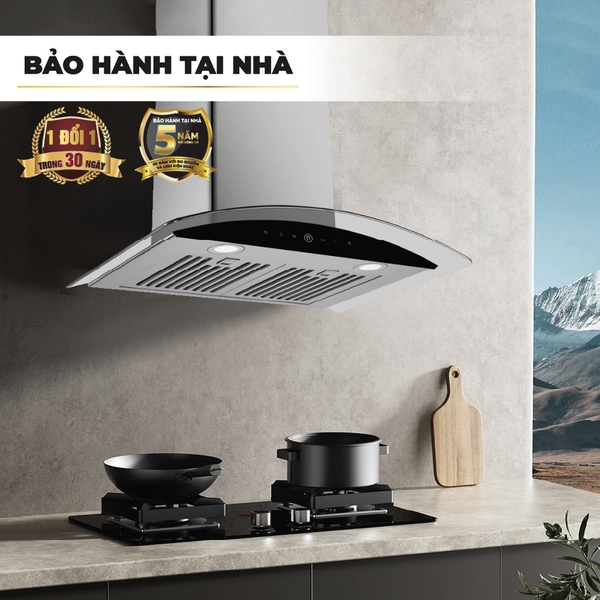 Máy hút mùi kính cong 70cm Nagakawa NRH9593