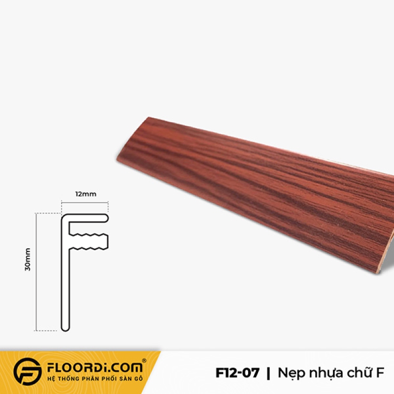 Nẹp chữ F – F12-07 – Sepia