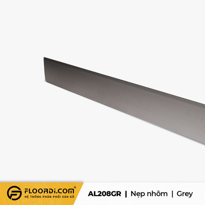 Nẹp nhôm chữ V – AL208GR – Grey