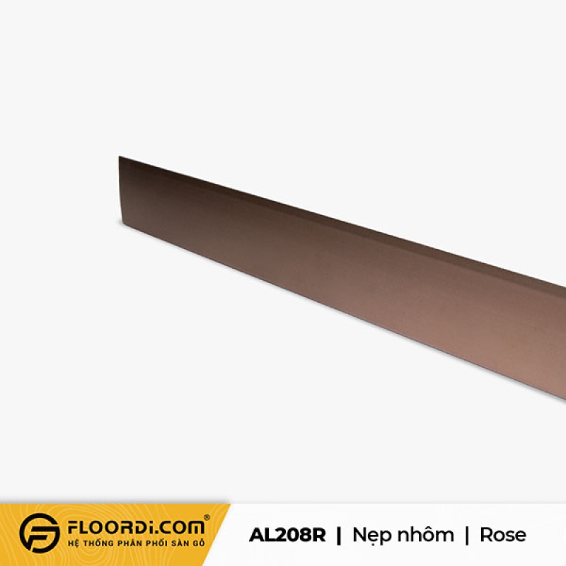 Nẹp nhôm chữ V – AL208R – Rose